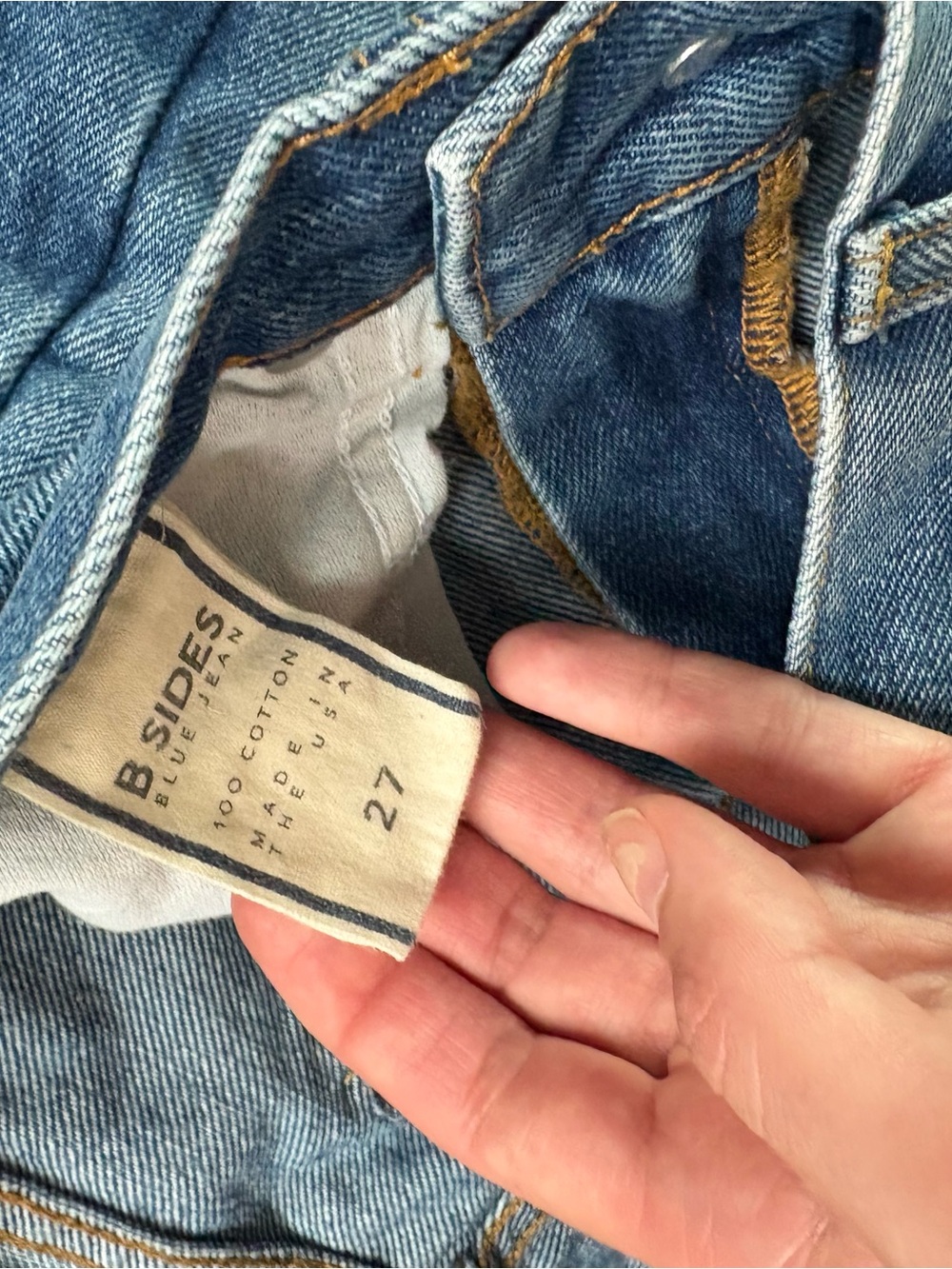 B SIDES Slim Lasso Jean - Picture 5 of 7